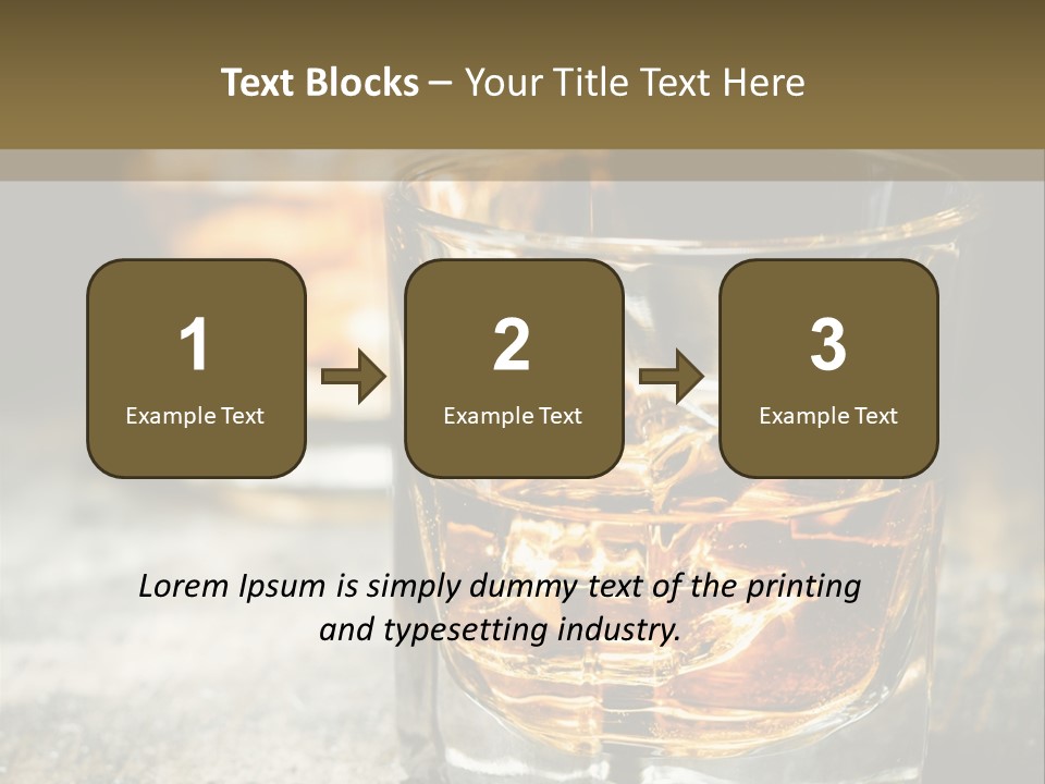 Reflection Luxury Brandy PowerPoint Template