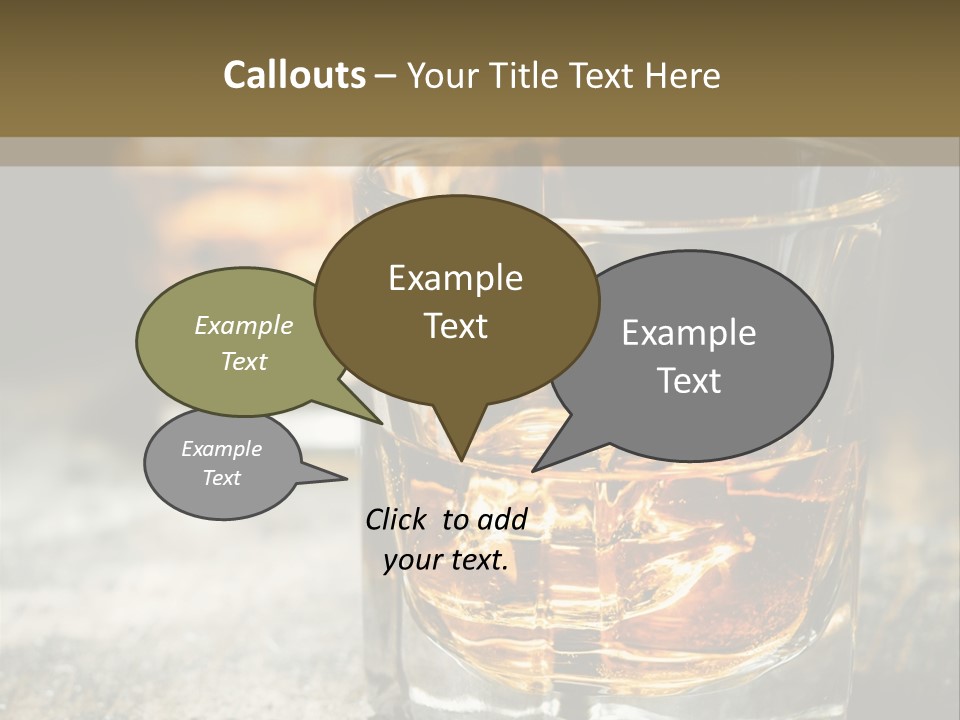 Reflection Luxury Brandy PowerPoint Template
