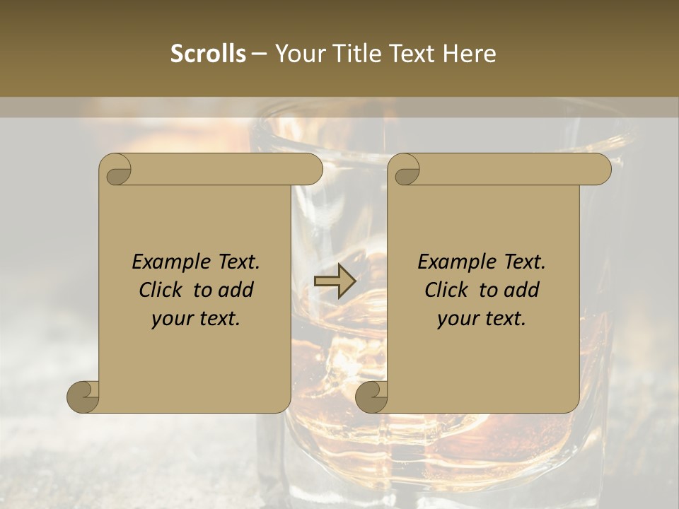 Reflection Luxury Brandy PowerPoint Template