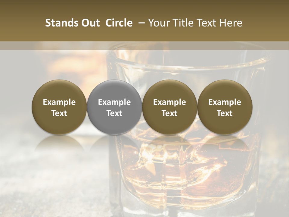 Reflection Luxury Brandy PowerPoint Template