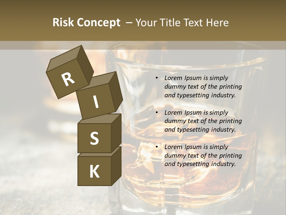 Reflection Luxury Brandy PowerPoint Template