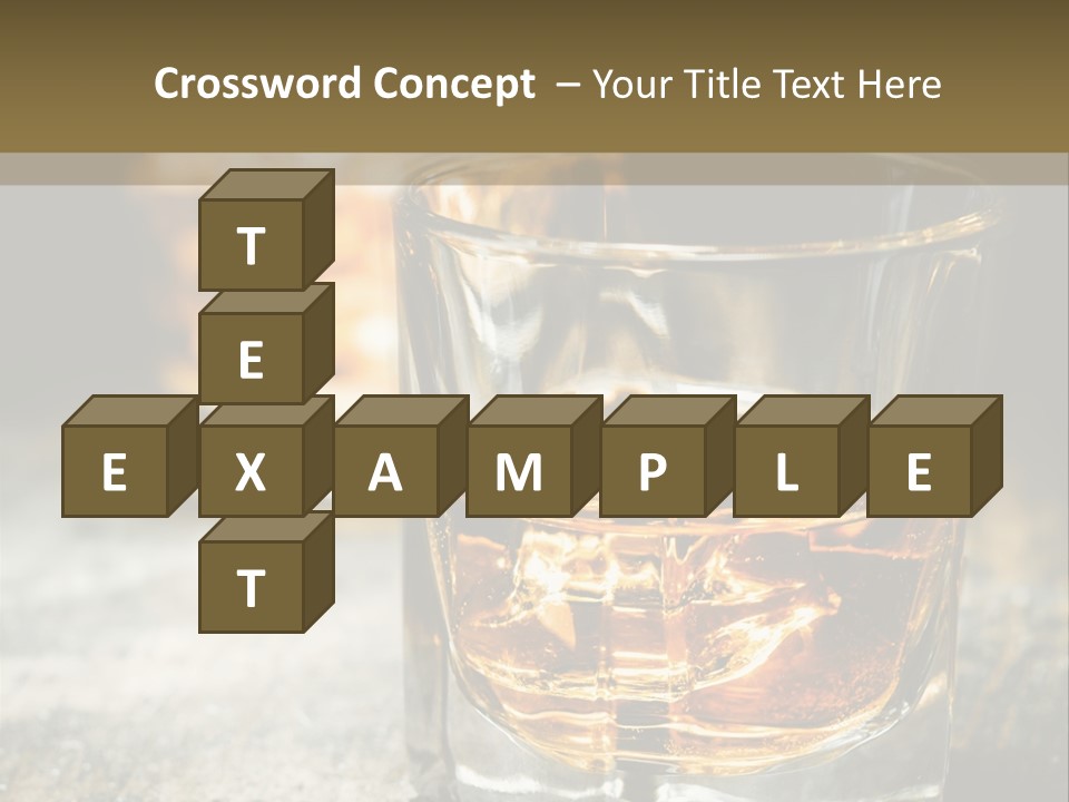 Reflection Luxury Brandy PowerPoint Template