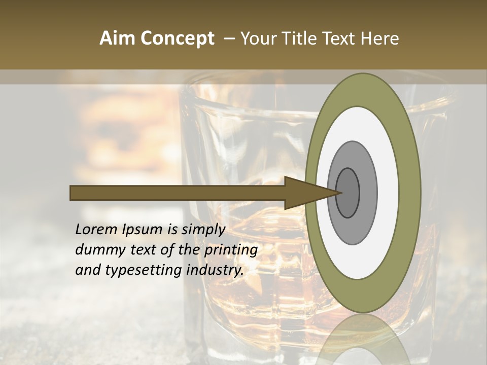 Reflection Luxury Brandy PowerPoint Template