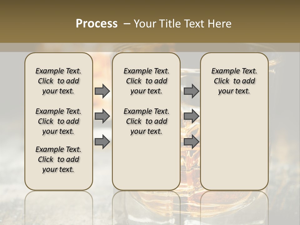 Reflection Luxury Brandy PowerPoint Template