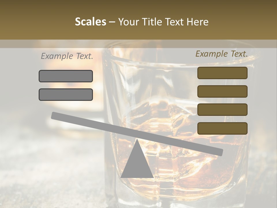 Reflection Luxury Brandy PowerPoint Template