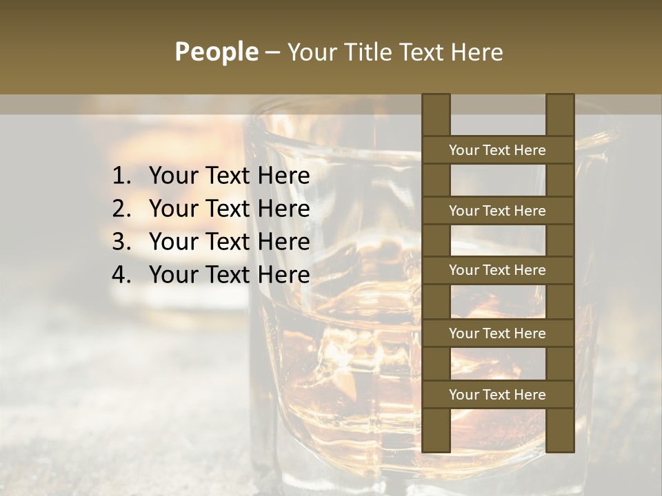 Reflection Luxury Brandy PowerPoint Template