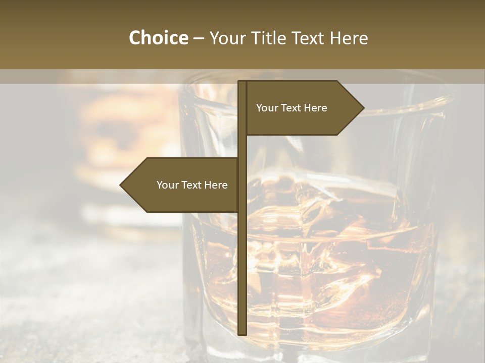Reflection Luxury Brandy PowerPoint Template