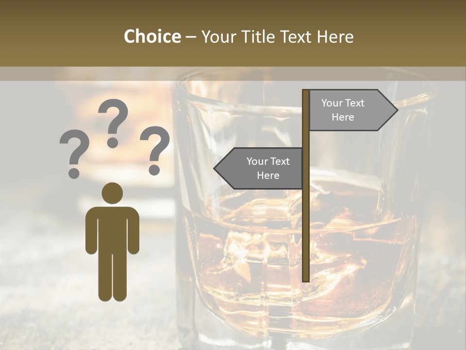 Reflection Luxury Brandy PowerPoint Template