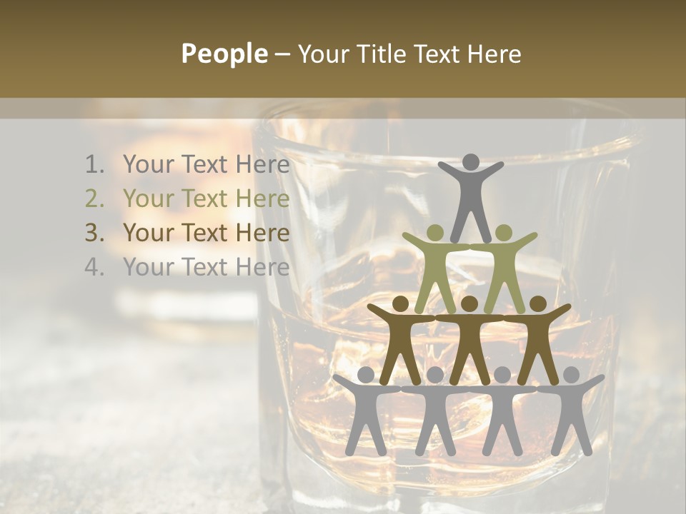 Reflection Luxury Brandy PowerPoint Template