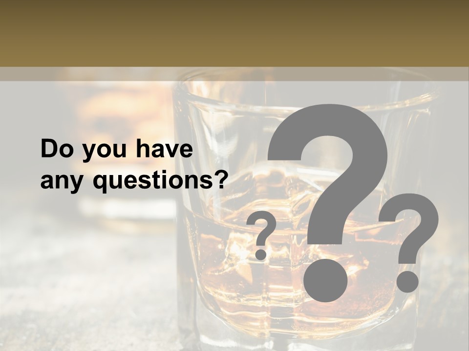 Reflection Luxury Brandy PowerPoint Template