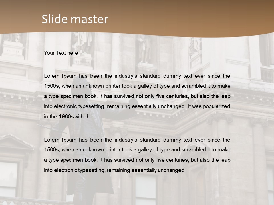 Landmark Tourist Attraction Painter PowerPoint Template