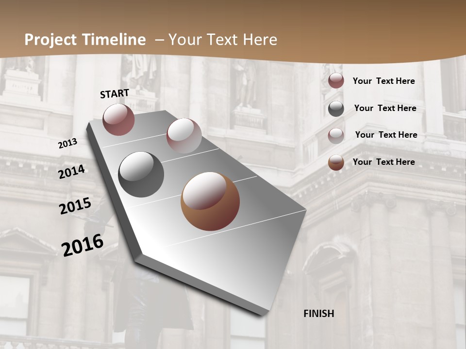 Landmark Tourist Attraction Painter PowerPoint Template