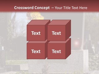 Digger Inscription Stone PowerPoint Template