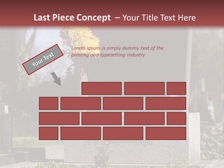 Digger Inscription Stone PowerPoint Template