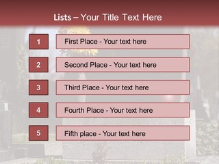 Digger Inscription Stone PowerPoint Template