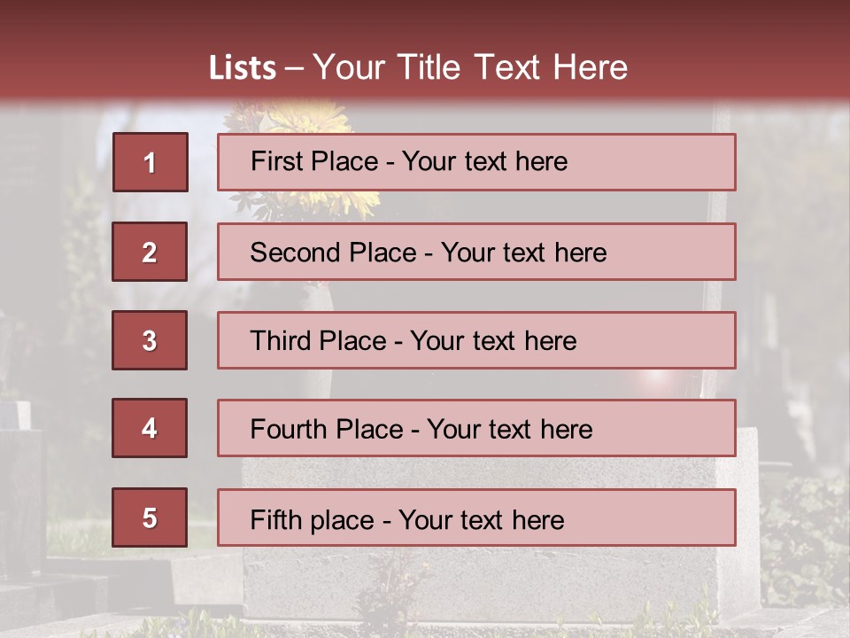 Digger Inscription Stone PowerPoint Template