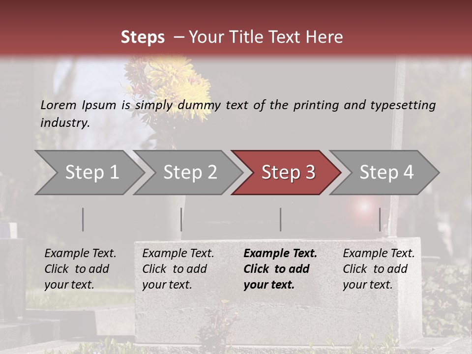 Digger Inscription Stone PowerPoint Template