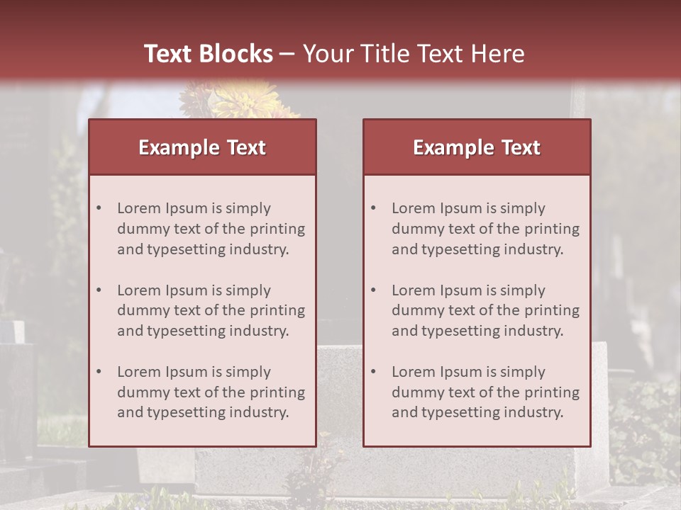 Digger Inscription Stone PowerPoint Template