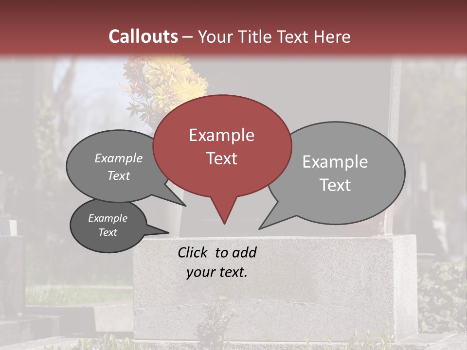 Digger Inscription Stone PowerPoint Template