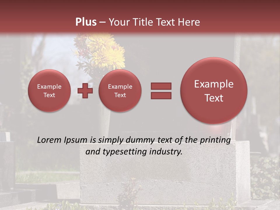 Digger Inscription Stone PowerPoint Template