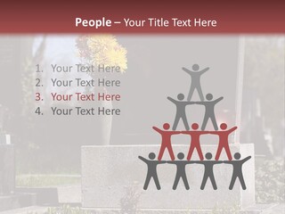Digger Inscription Stone PowerPoint Template