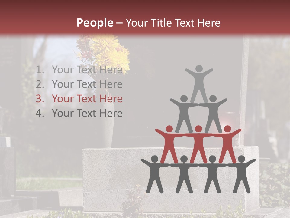 Digger Inscription Stone PowerPoint Template