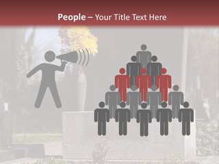 Digger Inscription Stone PowerPoint Template