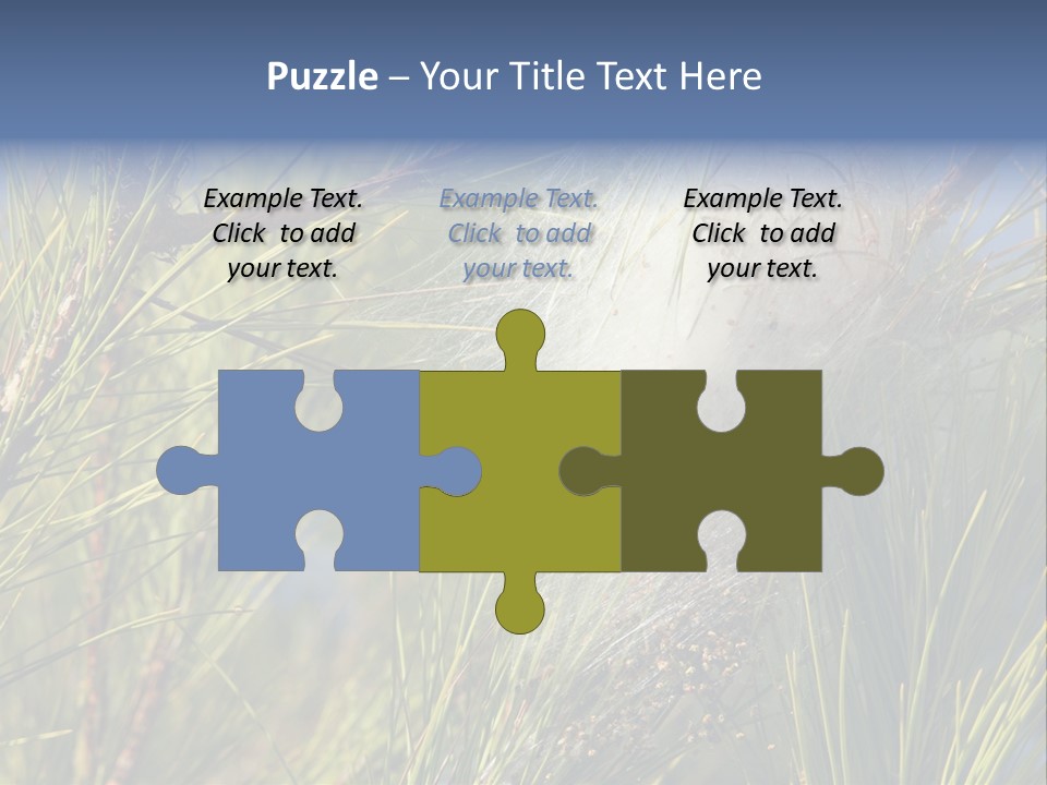 Vegetable Pines Nature PowerPoint Template