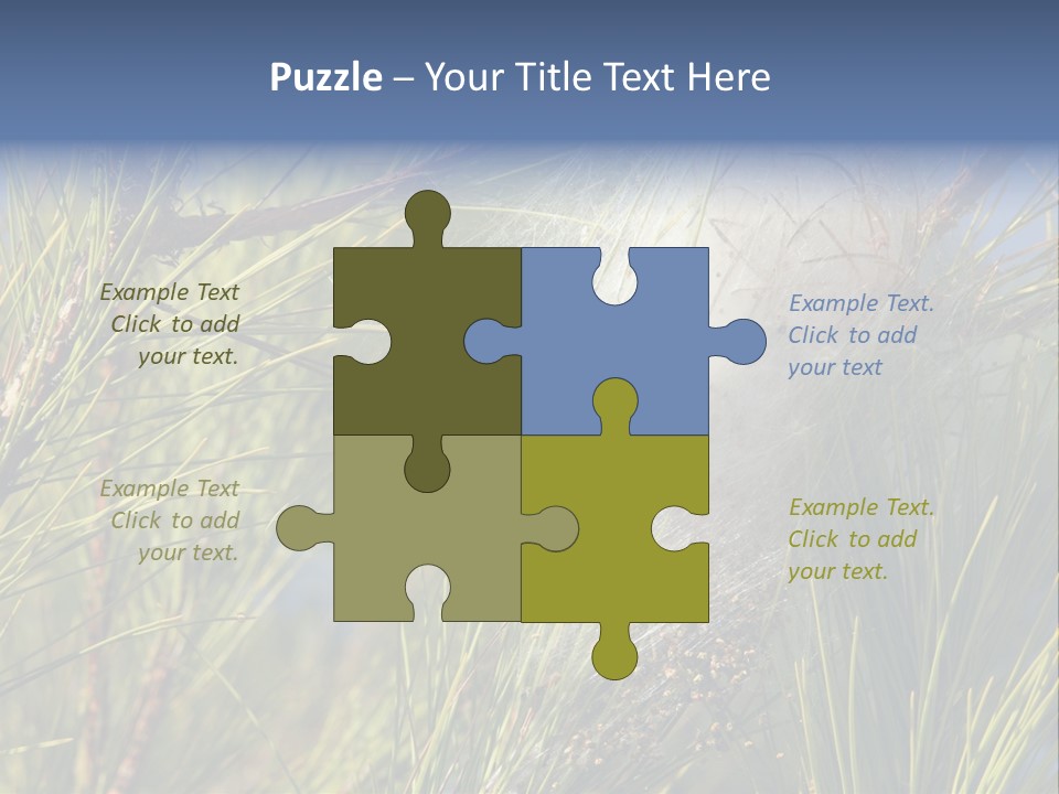 Vegetable Pines Nature PowerPoint Template