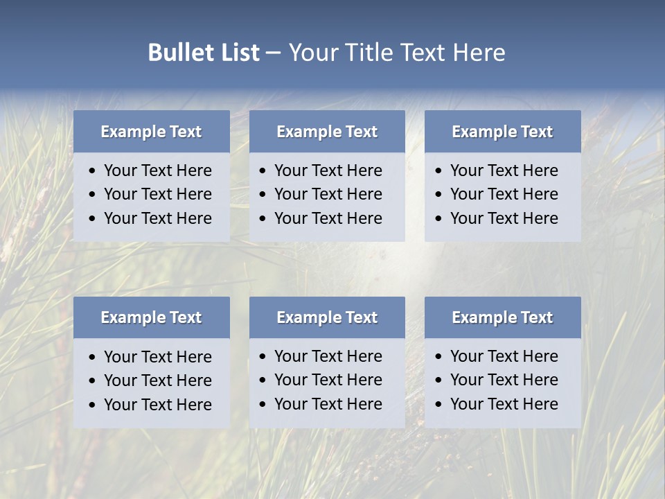 Vegetable Pines Nature PowerPoint Template