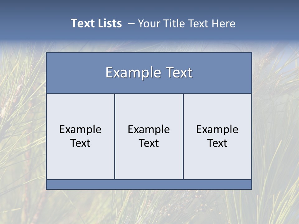 Vegetable Pines Nature PowerPoint Template