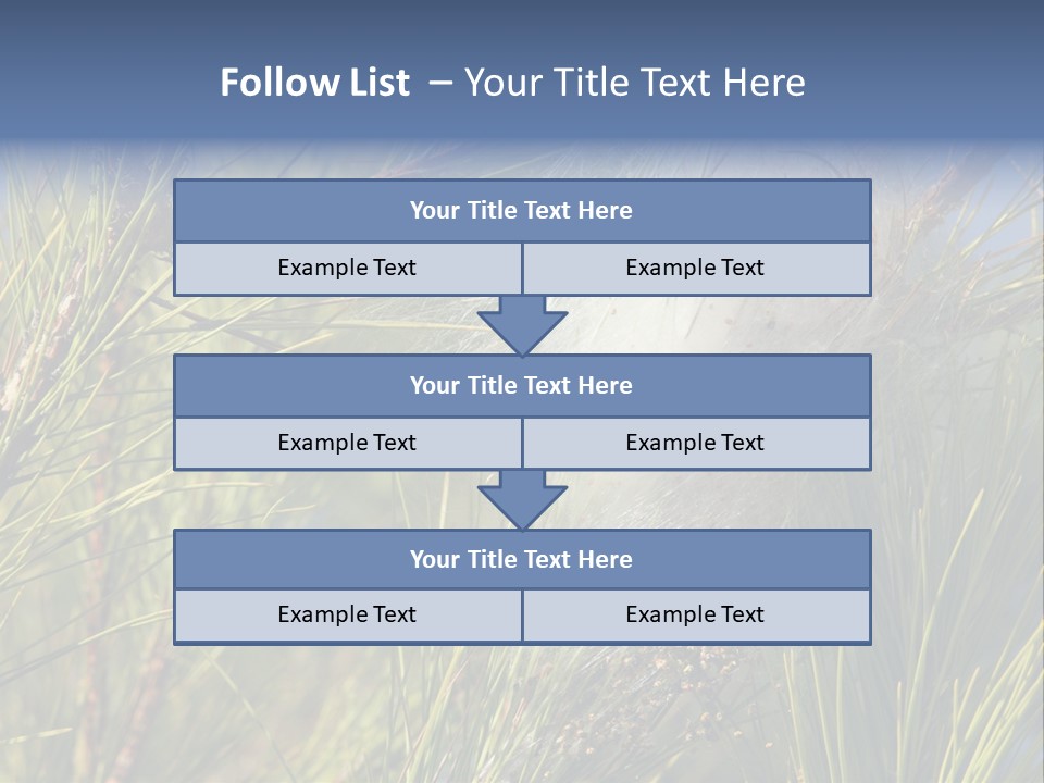 Vegetable Pines Nature PowerPoint Template