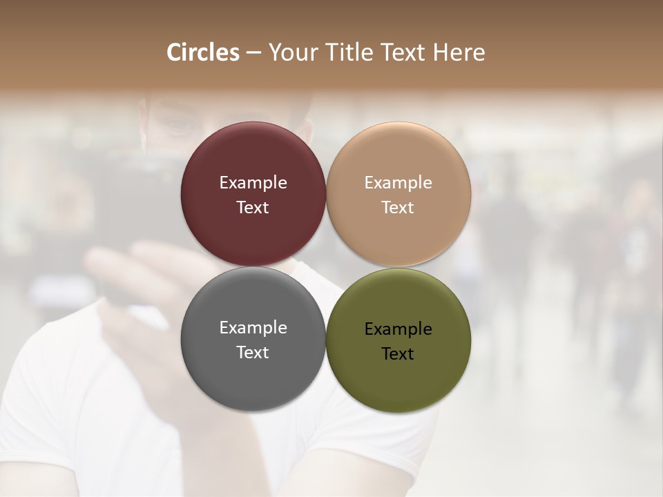 Cellphone Wireless Device PowerPoint Template