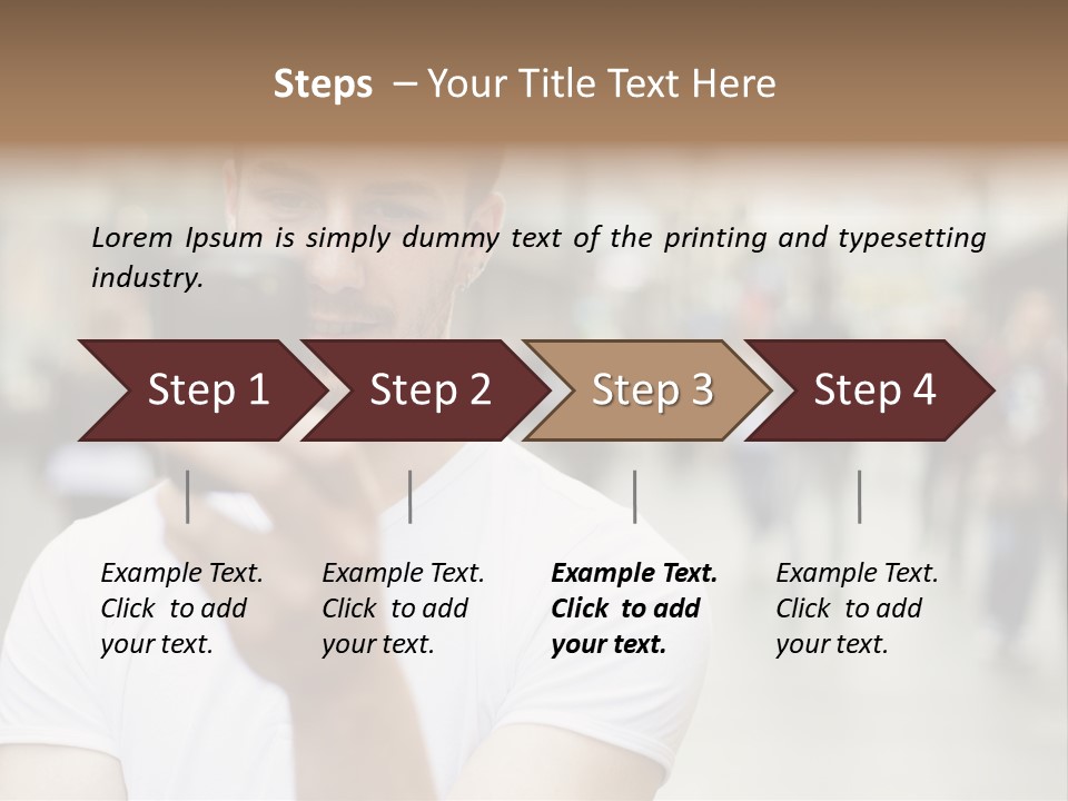 Cellphone Wireless Device PowerPoint Template
