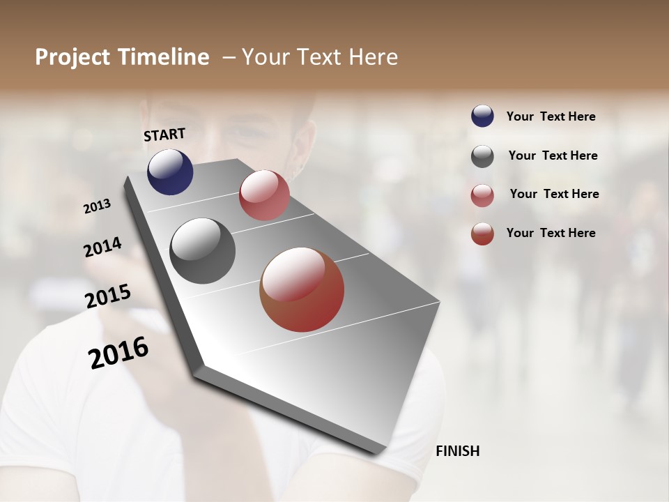 Cellphone Wireless Device PowerPoint Template