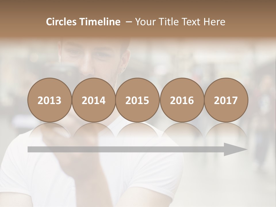 Cellphone Wireless Device PowerPoint Template
