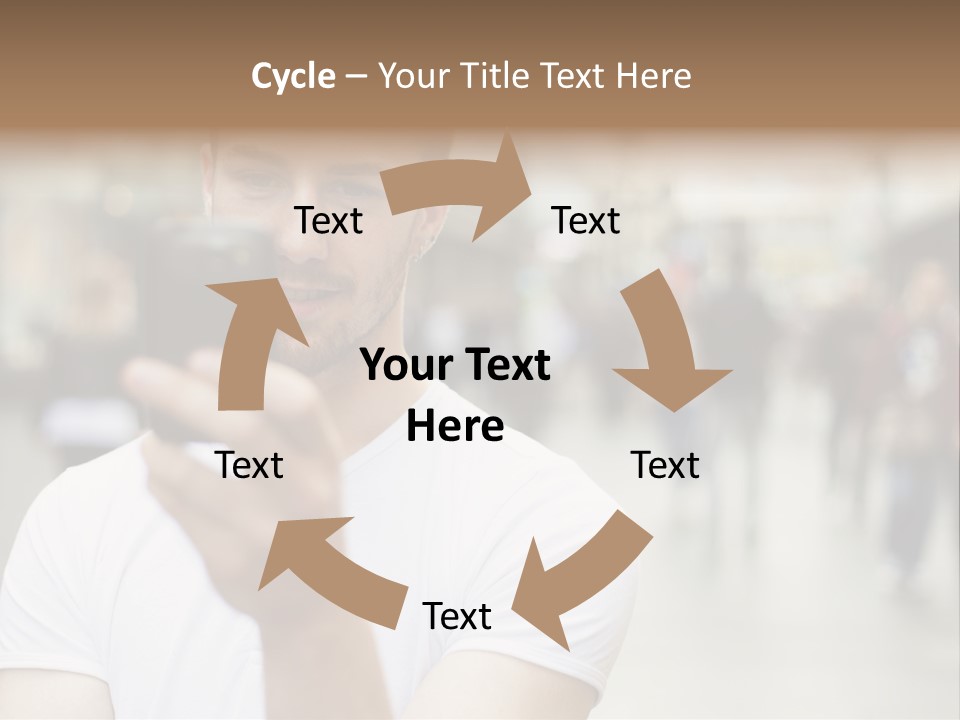 Cellphone Wireless Device PowerPoint Template