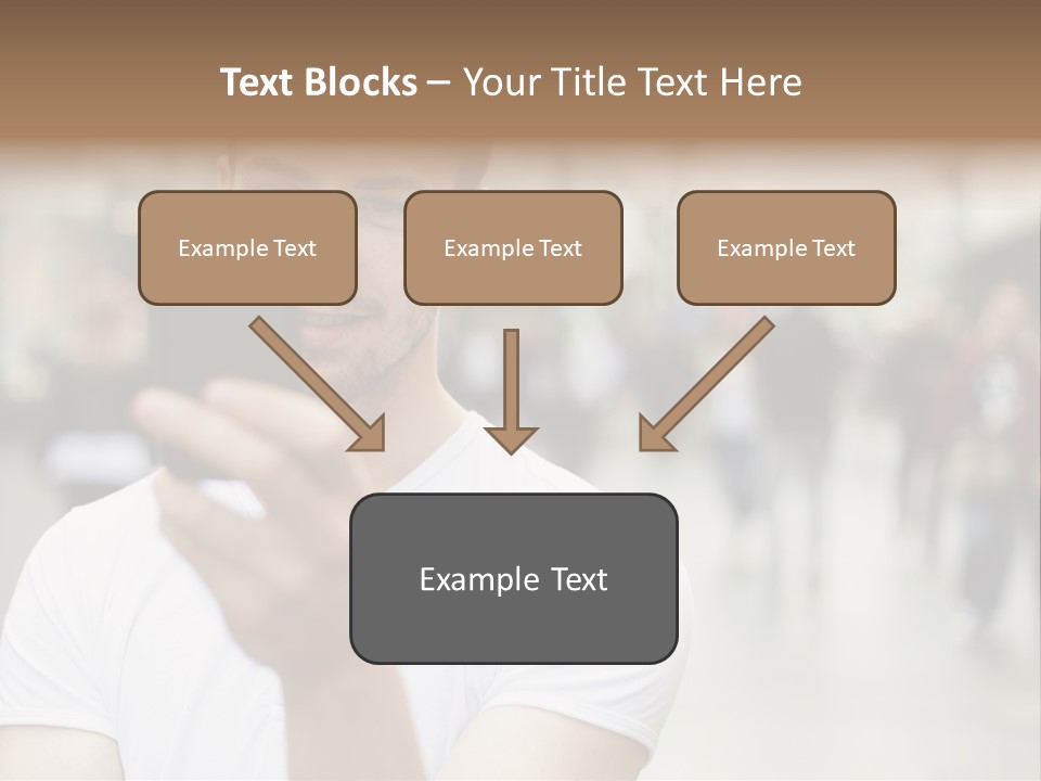 Cellphone Wireless Device PowerPoint Template