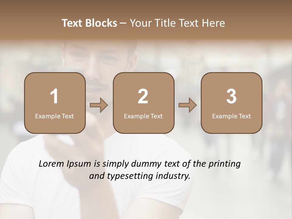Cellphone Wireless Device PowerPoint Template