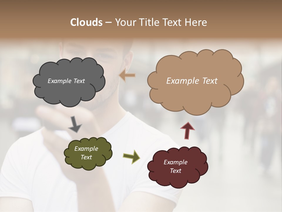 Cellphone Wireless Device PowerPoint Template