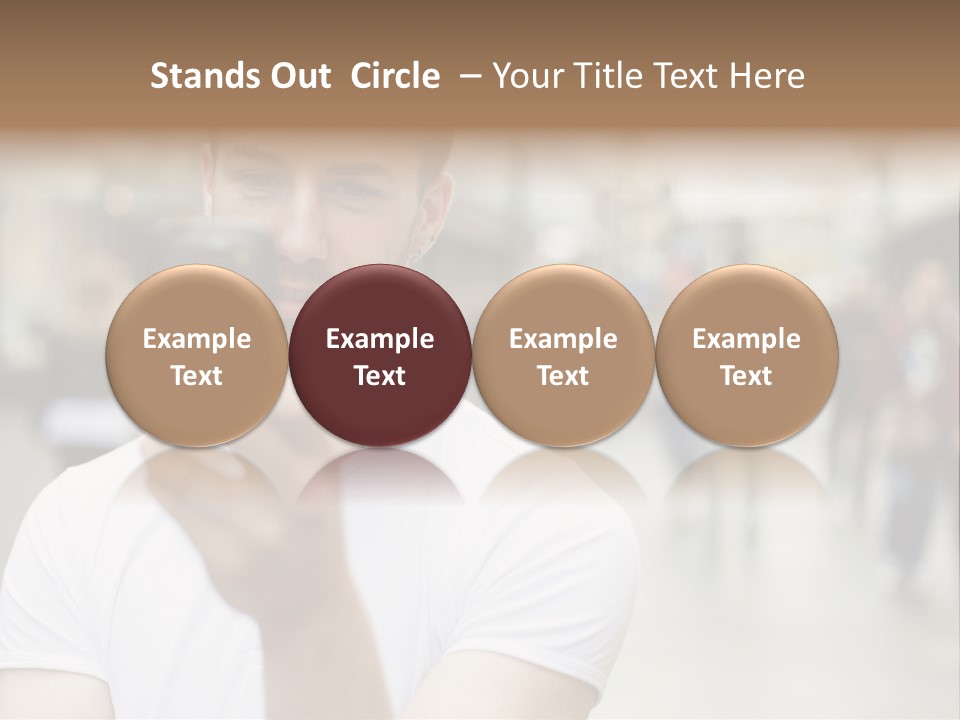 Cellphone Wireless Device PowerPoint Template