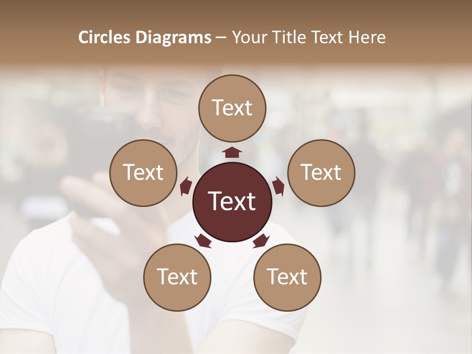 Cellphone Wireless Device PowerPoint Template