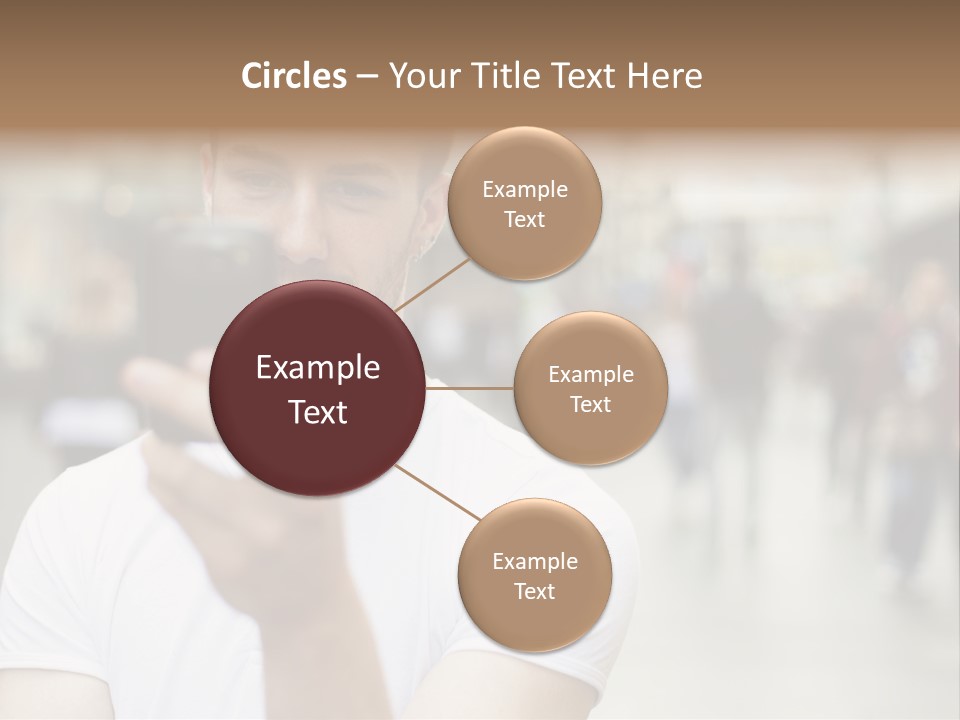Cellphone Wireless Device PowerPoint Template