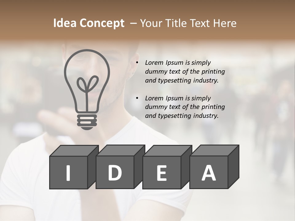 Cellphone Wireless Device PowerPoint Template