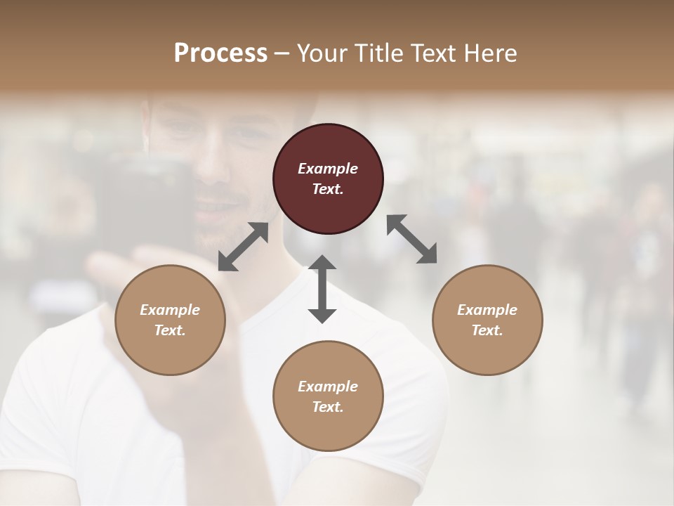 Cellphone Wireless Device PowerPoint Template