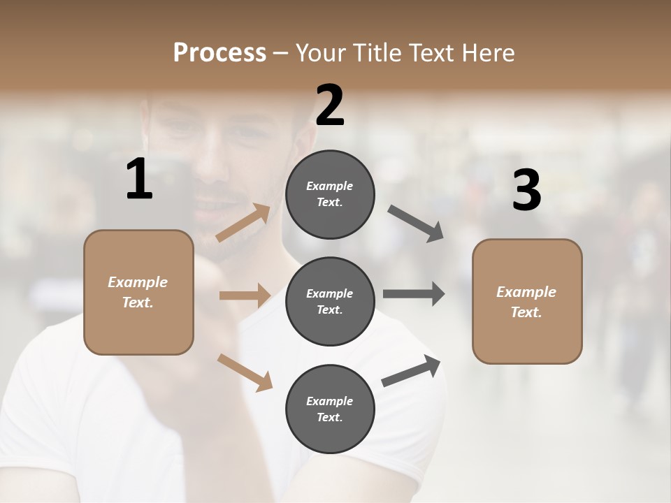 Cellphone Wireless Device PowerPoint Template