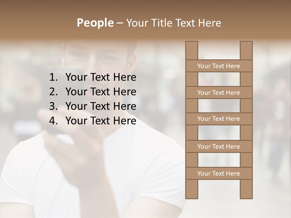 Cellphone Wireless Device PowerPoint Template