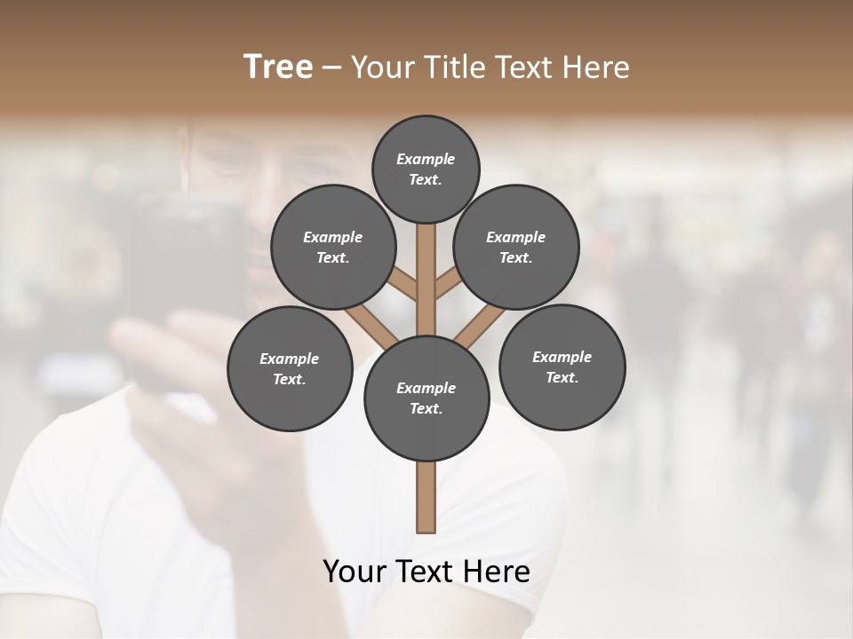 Cellphone Wireless Device PowerPoint Template