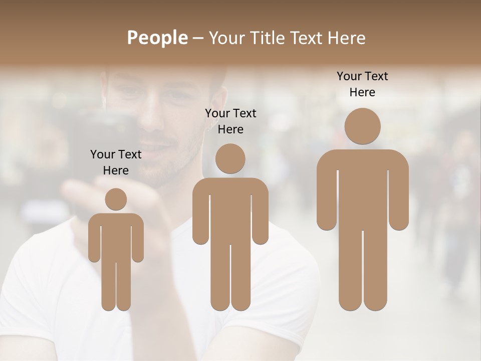 Cellphone Wireless Device PowerPoint Template