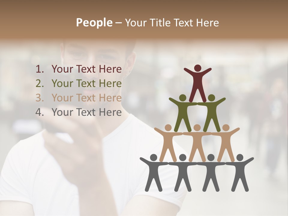 Cellphone Wireless Device PowerPoint Template